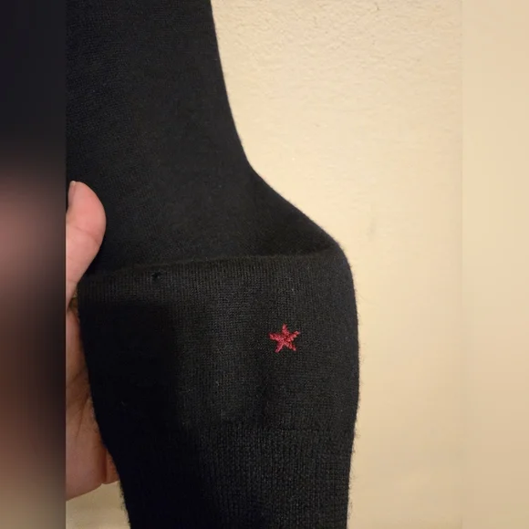 Converse John Varvatos One Star Black Wool Cardigan Mens Size 2 Medium Used - Picture 7 of 16